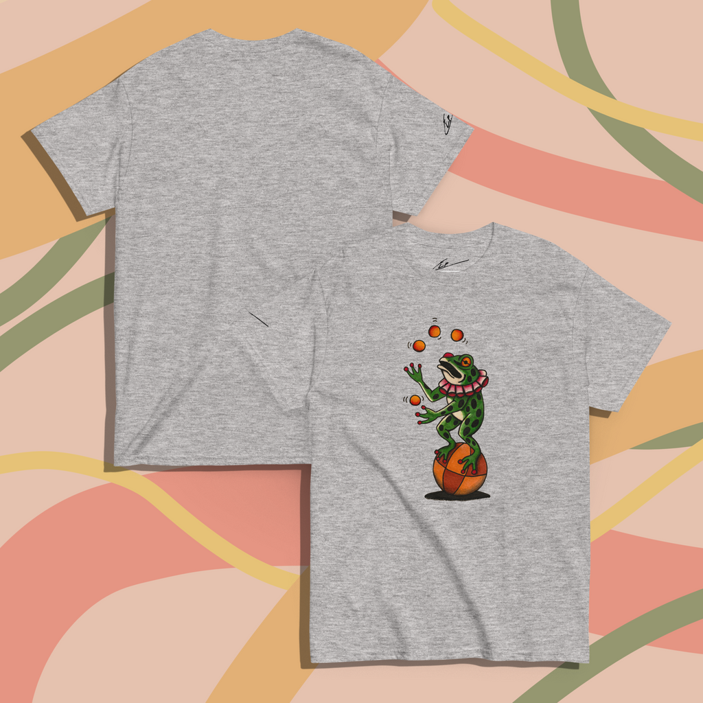 "Balancing act" Unisex Tattoo Frog Tee