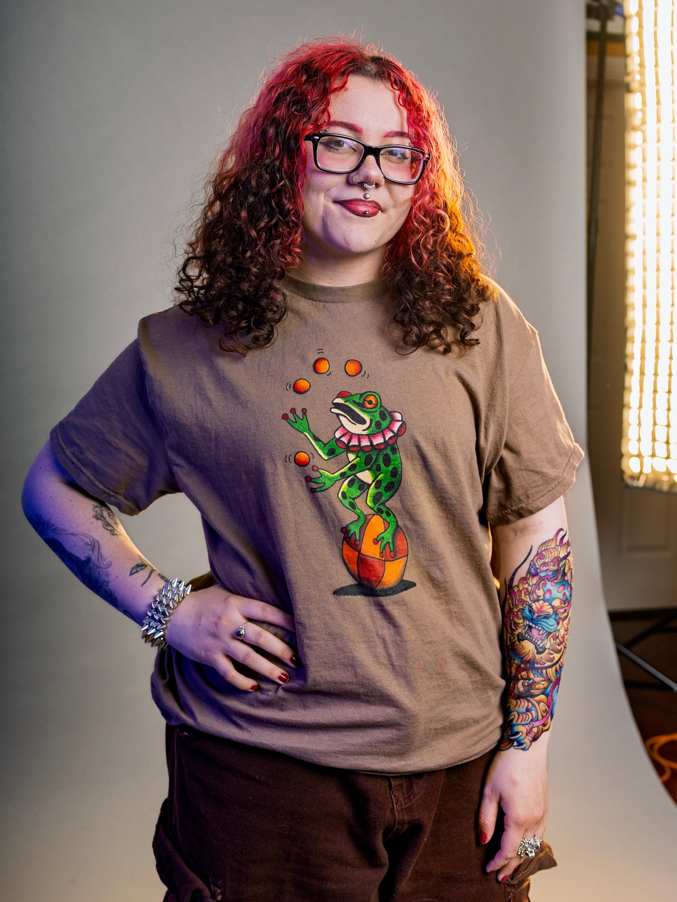 "Balancing act" Unisex Tattoo Frog Tee