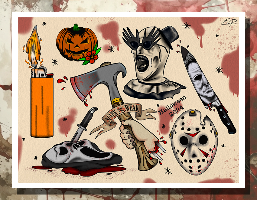 Halloween 24' flash Archival Fine Art Print