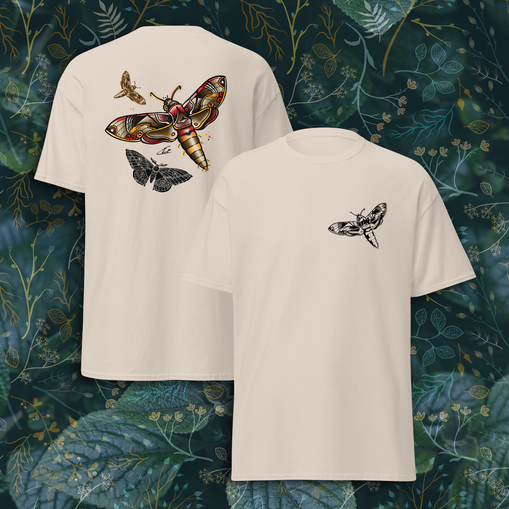 "Flutter & fade" Unisex Moth Tee