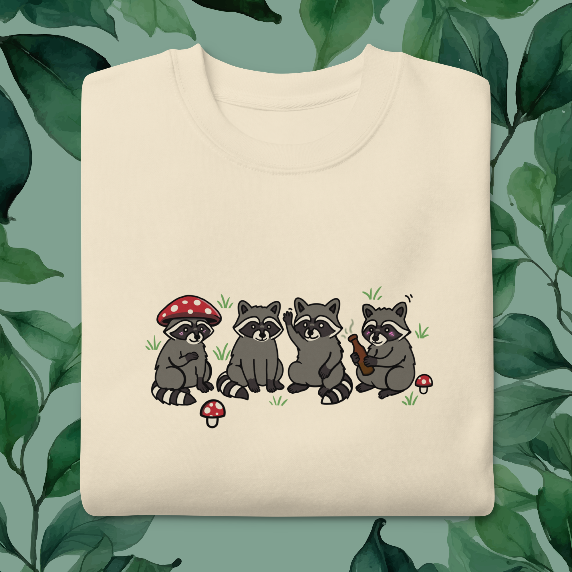 Cozy "Raccoon Friends" Unisex Sweater