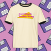 "Everything is Terribly Wrong" Unisex Ringer Graphic Tee
