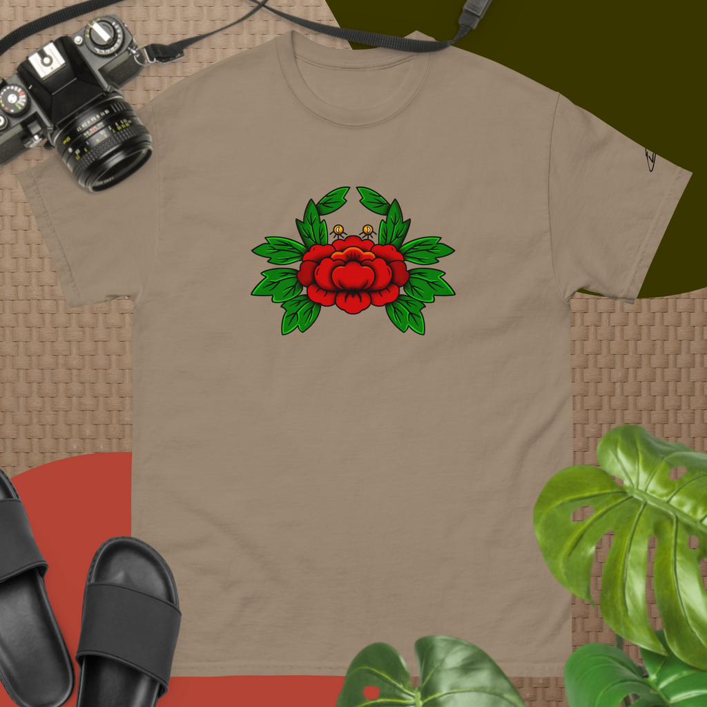 "Petals & Pincers" Crab Graphic tee