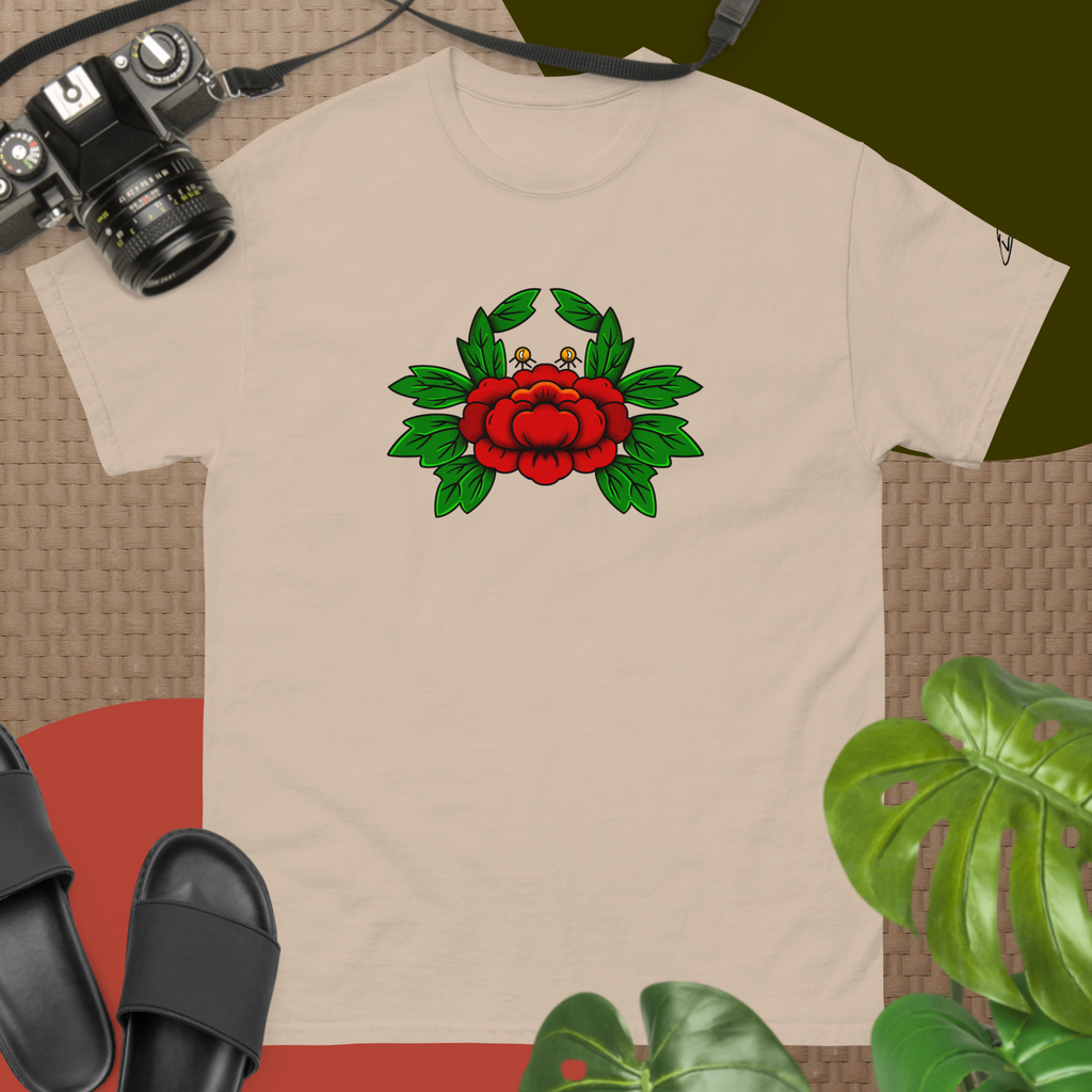 "Petals & Pincers" Crab Graphic tee