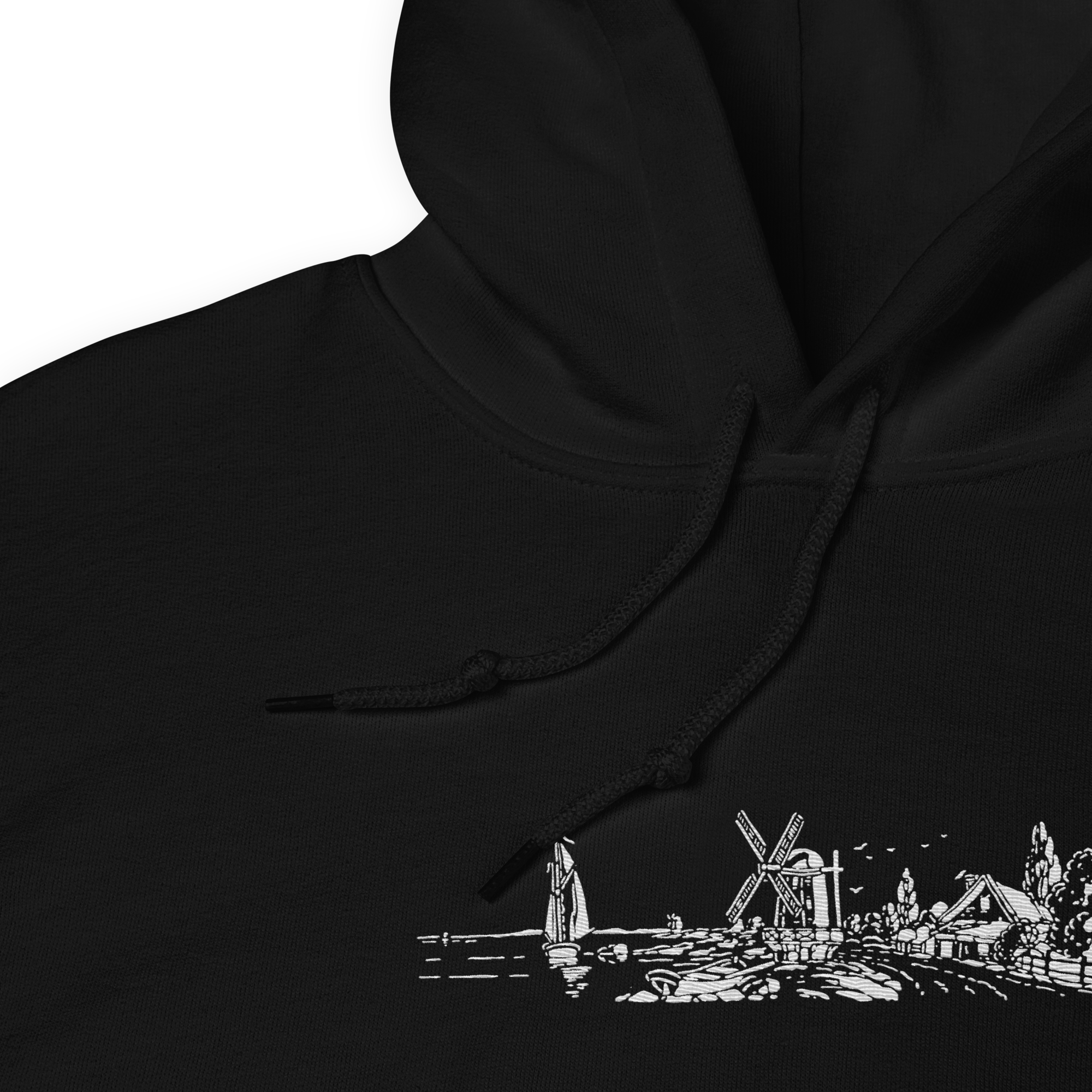 "Lighthouse luminance" Premium Embroidered Unisex Hoodie