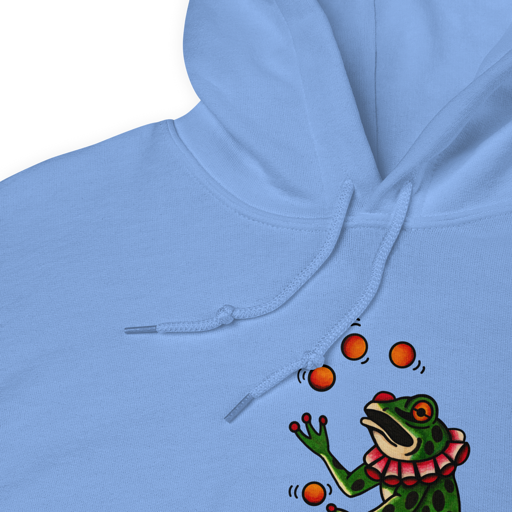 "Balancing Act" Unisex Frog Hoodie