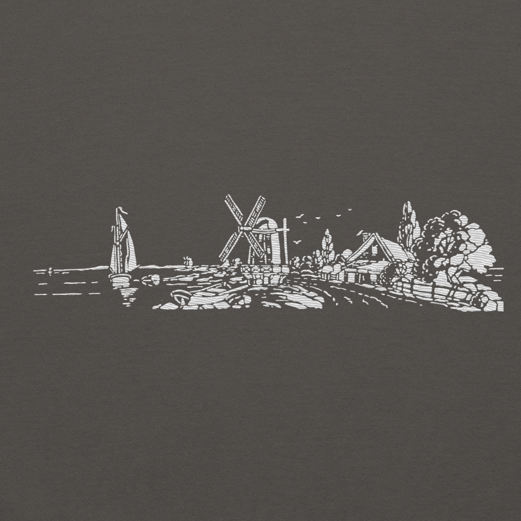 "Lighthouse luminance" Premium Embroidered Unisex Hoodie