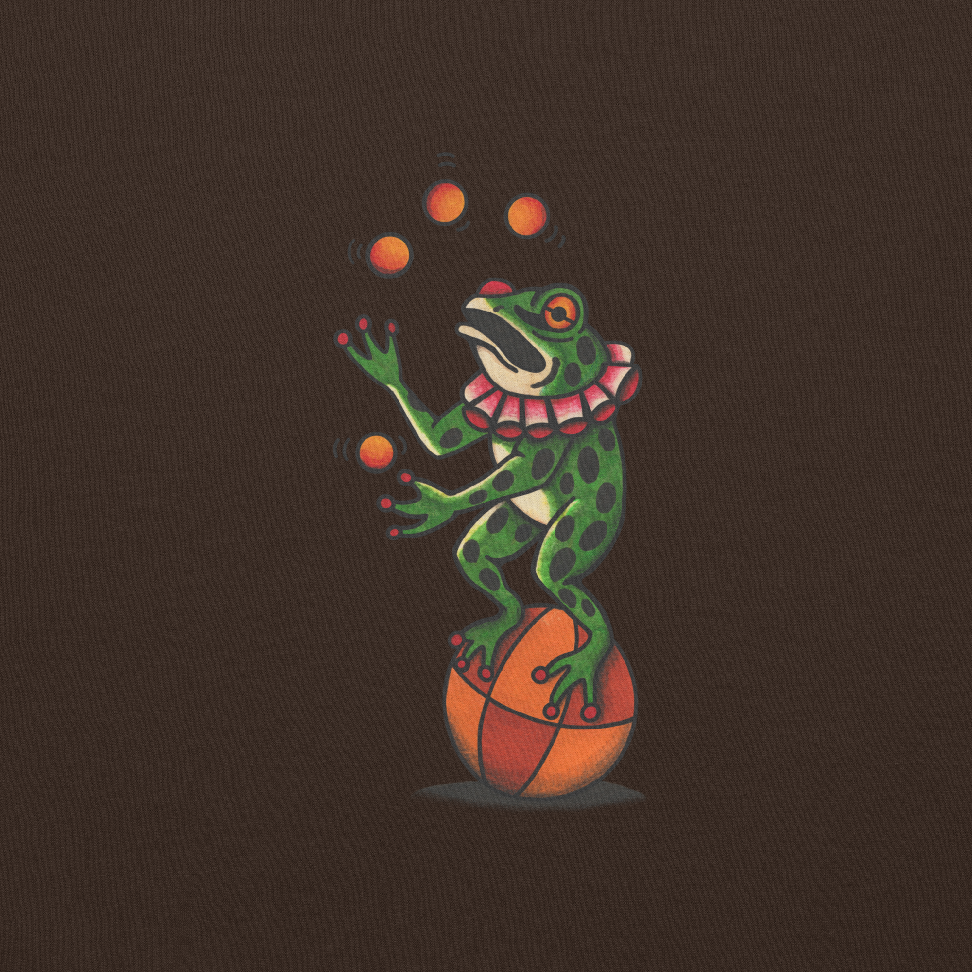 "Balancing Act" Unisex Frog Hoodie