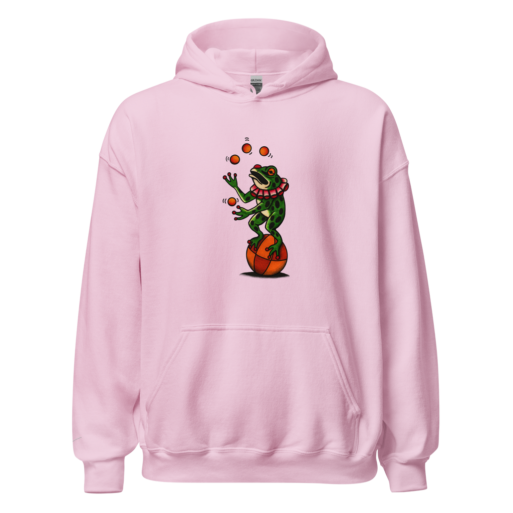 "Balancing Act" Unisex Frog Hoodie
