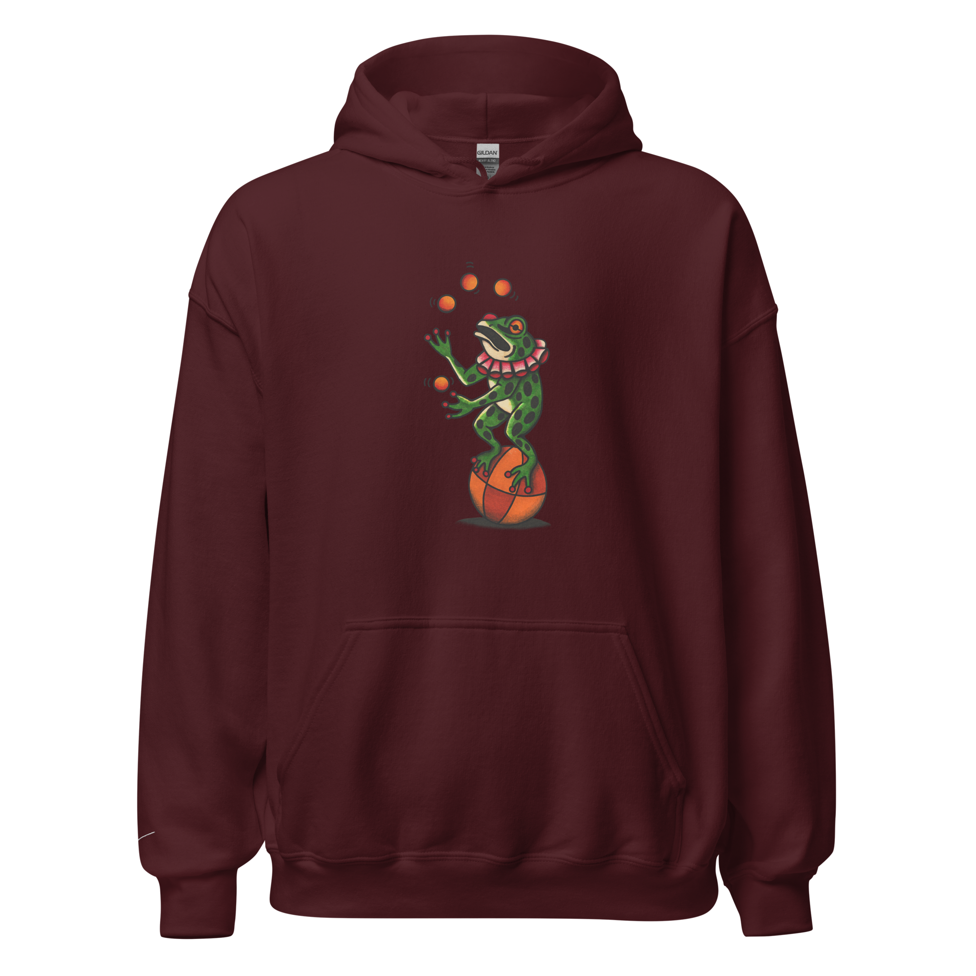 "Balancing Act" Unisex Frog Hoodie